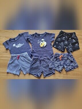 24pc Baby Infant Boy Clothes Lot Nike Disney Oshkosh HB 9-12 12mth American Hawk